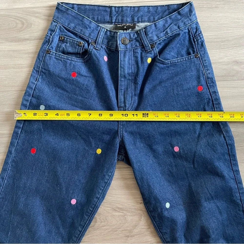 Lazy Oaf Rainbow Dotted Jeans - Picture 4 of 9
